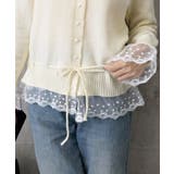 レース切り替えニットカーディガン長袖秋冬 | Miniministore | 詳細画像28