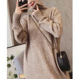 ハイネックニットワンピースゆったり秋冬服 | Miniministore | 詳細画像2 