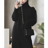 ハイネックニットワンピースゆったり秋冬服 | Miniministore | 詳細画像6 