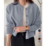 リボンボタンニットカーディガン秋冬服長袖 | Miniministore | 詳細画像1