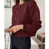 リボンボタンニットカーディガン秋冬服長袖 | Miniministore | 詳細画像12