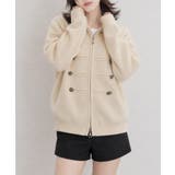 ダブルジップニットカーディガン長袖ニットアウターメタルボタン ゆったり無地トップ… | SUNSHINE CLOSET | 詳細画像13 