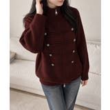 ダブルジップニットカーディガン長袖ニットアウターメタルボタン ゆったり無地トップ… | SUNSHINE CLOSET | 詳細画像23 