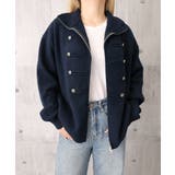 ダブルジップニットカーディガン長袖ニットアウターメタルボタン ゆったり無地トップ… | SUNSHINE CLOSET | 詳細画像34 