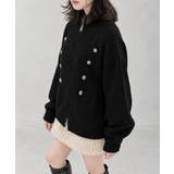 ダブルジップニットカーディガン長袖ニットアウターメタルボタン ゆったり無地トップ… | SUNSHINE CLOSET | 詳細画像7 