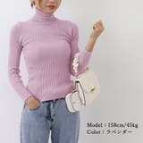 リブ ニットトップス タートルネック無地 | Miniministore | 詳細画像14