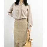 ボウタイ ブラウス レディース Vネック | Miniministore | 詳細画像25 