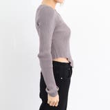 韓国風 リブニット トップス レディース | Miniministore | 詳細画像12 