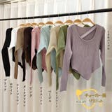 韓国風 リブニット トップス レディース | Miniministore | 詳細画像2 