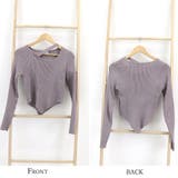 韓国風 リブニット トップス レディース | Miniministore | 詳細画像3 