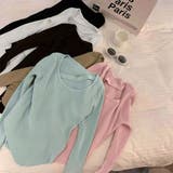 韓国風 リブニット トップス レディース | Miniministore | 詳細画像9 