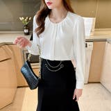 フロントタックブラウス レディース 長袖 | Miniministore | 詳細画像6