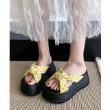 ドット柄リボン厚底サンダルレディース美脚 | Miniministore | 詳細画像13