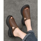 オープントゥ厚底サンダル レディース美脚 | Miniministore | 詳細画像6