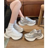 厚底スニーカー軽量メッシュスニーカー美脚 | Miniministore | 詳細画像12