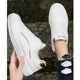 ローカット厚底スニーカーメタリックライン | Miniministore | 詳細画像1