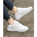 ローカット厚底スニーカーメタリックライン | Miniministore | 詳細画像2