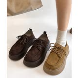 厚底レースアップモカシンシューズ韓国風靴 | Miniministore | 詳細画像1