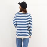 ボーダー柄 スウェット 配色 トレーナー | Miniministore | 詳細画像16 