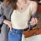 フロントVカット リブニットキャミソール | Miniministore | 詳細画像9