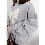 刺しゅうリボンスウェット裏微起毛トップス | Miniministore | 詳細画像20 