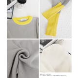 バイカラーニット 指穴ニットプルオーバー | Miniministore | 詳細画像26 