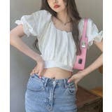オフショルダーブラウス バックリボン夏服 | Miniministore | 詳細画像9 