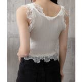 レースフリル ニットタンクトップ 韓国風 | Miniministore | 詳細画像17