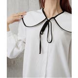 ビッグ襟ブラウス リボンタイブラウス長袖 | Miniministore | 詳細画像18 