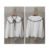 ビッグ襟ブラウス リボンタイブラウス長袖 | Miniministore | 詳細画像20 