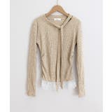 リボンネックニット 裾レースカットソー秋 | Miniministore | 詳細画像22 