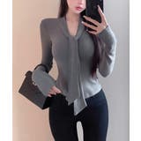 リボンタイ付きトップス ボウタイtシャツ | Miniministore | 詳細画像15