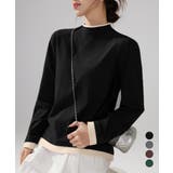 ハイネックトップス レイヤード風 長袖T | Miniministore | 詳細画像1 