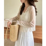 シアーショートカーディガン夏薄手冷房対策 | Miniministore | 詳細画像3