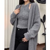 ゆったり長袖ニットカーディガン 秋冬セットアップレディース無地ニットトップス レ… | SUNSHINE CLOSET | 詳細画像11