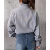 ストライプシャツ前立てフリルブラウス長袖 | Miniministore | 詳細画像18 