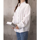 ストライプシャツ前立てフリルブラウス長袖 | Miniministore | 詳細画像20 