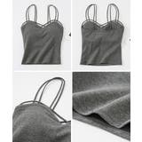 カップ付きキャミソール ダブルストラップ | Miniministore | 詳細画像13 