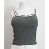 カップ付きキャミソール ダブルストラップ | Miniministore | 詳細画像14 