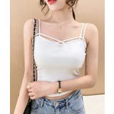 カップ付きキャミソール ダブルストラップ | Miniministore | 詳細画像4 