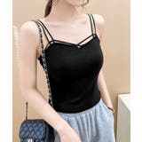 カップ付きキャミソール ダブルストラップ | Miniministore | 詳細画像6 