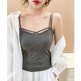 カップ付きキャミソール ダブルストラップ | Miniministore | 詳細画像9 