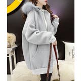 裏微起毛パーカージップアップ レディース | Miniministore | 詳細画像6 