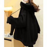 裏微起毛パーカージップアップ レディース | Miniministore | 詳細画像9 