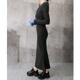 配色リボンニットマーメイドワンピース長袖 | Miniministore | 詳細画像13 