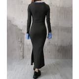 配色リボンニットマーメイドワンピース長袖 | Miniministore | 詳細画像14 