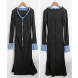 配色リボンニットマーメイドワンピース長袖 | Miniministore | 詳細画像17 