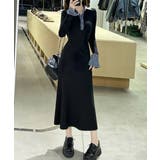 ポロ衿ロングワンピースハーフボタンワンピ | Miniministore | 詳細画像11