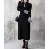 ポロ衿ロングワンピースハーフボタンワンピ | Miniministore | 詳細画像12