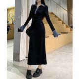 ポロ衿ロングワンピースハーフボタンワンピ | Miniministore | 詳細画像6